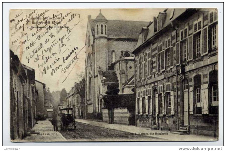H17 - SAINTE-MENEHOULD - La Nouvelle église Et Pensionnat Saint-Charles (1916) - Sainte-Menehould