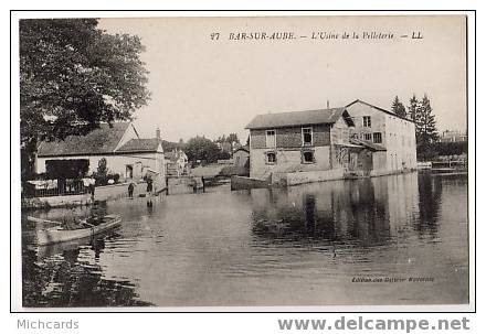 CPA 10 BAR SUR AUBE - L'Usine De La Pelleterie - Bar-sur-Aube