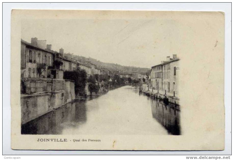 H18 - JOINVILLE - Quai Des PECEAUX  (dos Non Divisé < 1903) - Joinville
