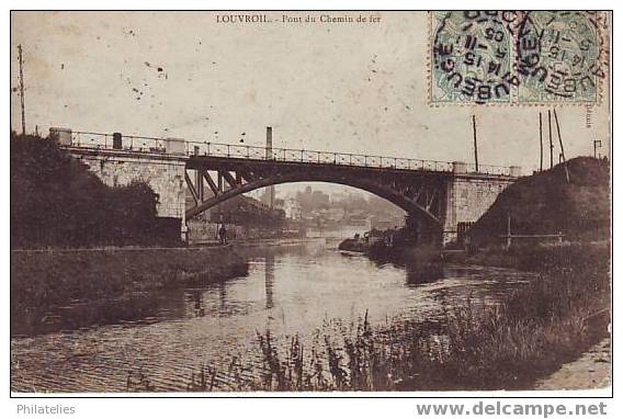 Louvroil  Pont Du Chemin De Fer 1905 - Louvroil
