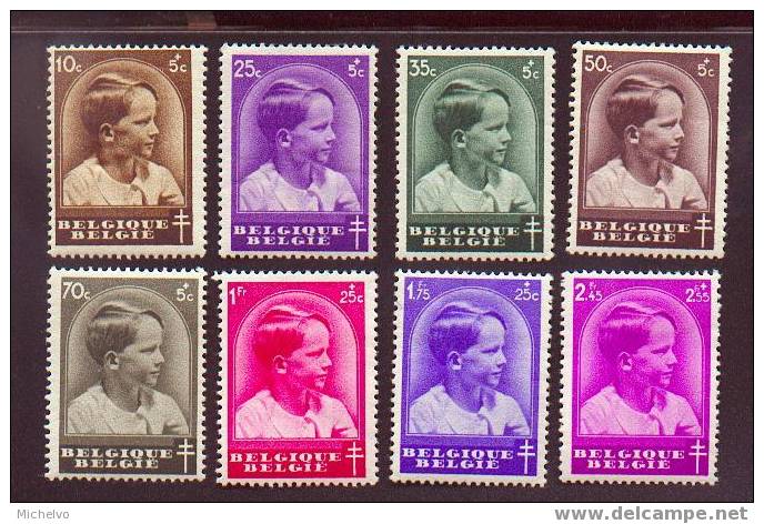 Belg. 1936 - N° 438/445 * - Unused Stamps