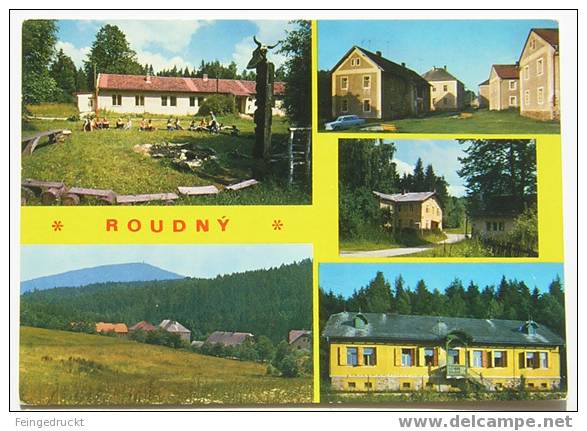 D 2554 - Roudny. Posta Zvessov ... - Color MBk, Gelaufen - Tschechische Republik