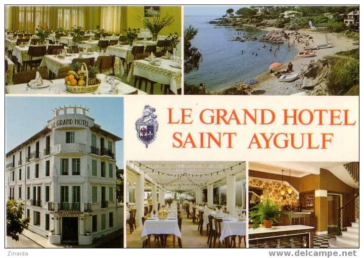CARTE POSTALE DE SAINT-AYGULF - LE GRAND HOTEL - ETABLISSEMENT FAMILIAL DE LA GENDARMERIE - Saint-Aygulf