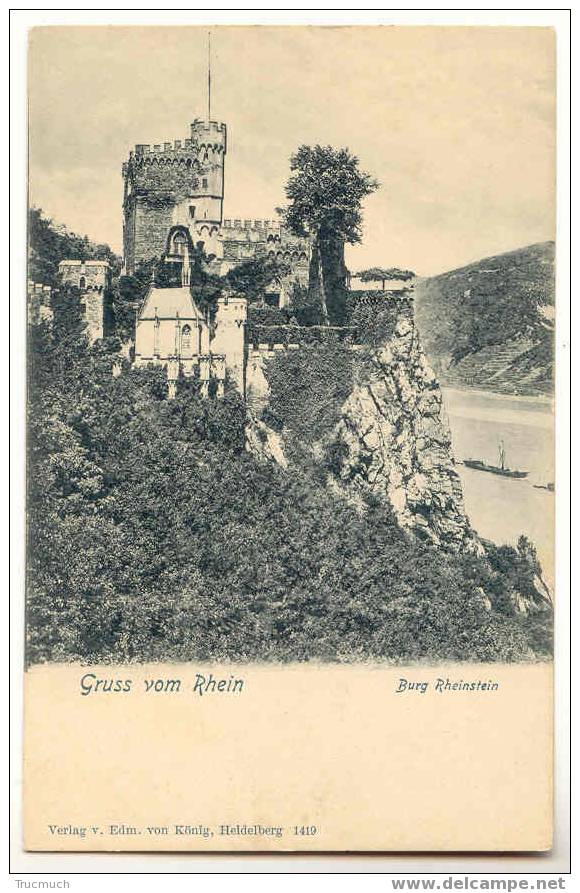 B1891 - Gruss Vom Rhein - Burg Rheinstein - Bingen