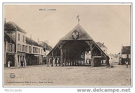 CPA 91 MILLY - La Halle - Milly La Foret