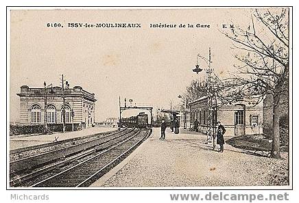 CPA 92 ISSY LES MOULINEAUX- Interieur De La Gare (Train - Issy Les Moulineaux