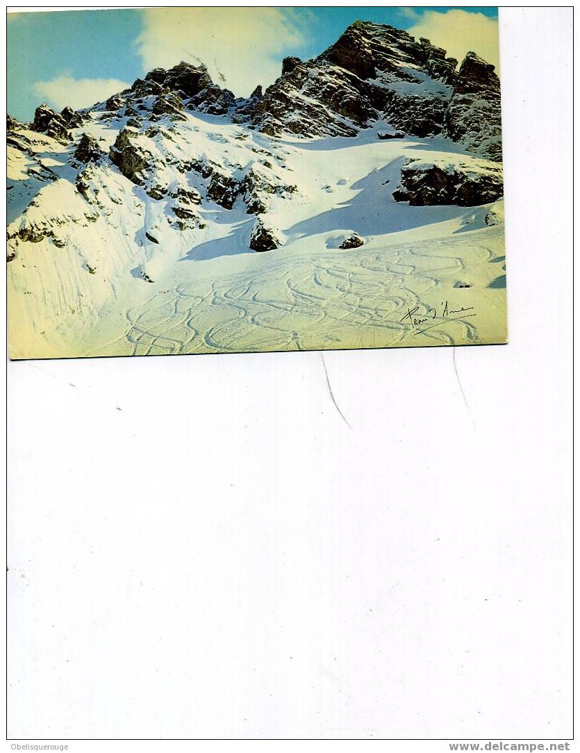 74 VAL D ISERE COULOIR DE BELLEVARDE EN 1977 - Val D'Isere