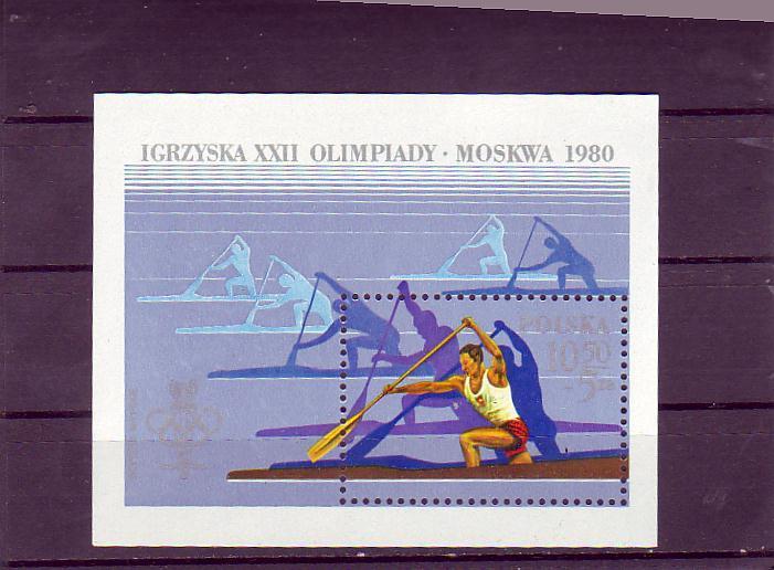 POLOGNE  BF 89  * *  JO 1980  Canoe - Canoa