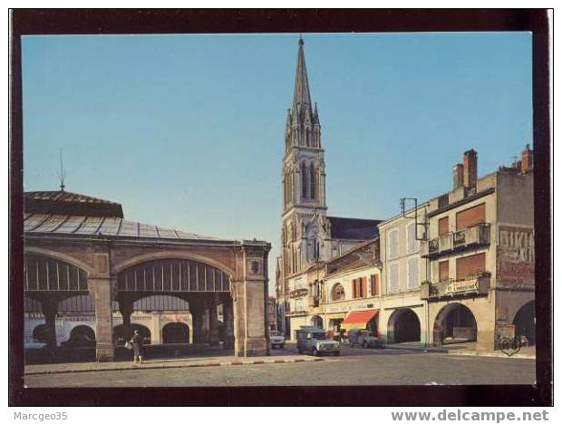 005622 Valence D'agen La Halle & L'église édit.apa Poux N°82400-100 Magasin - Valence