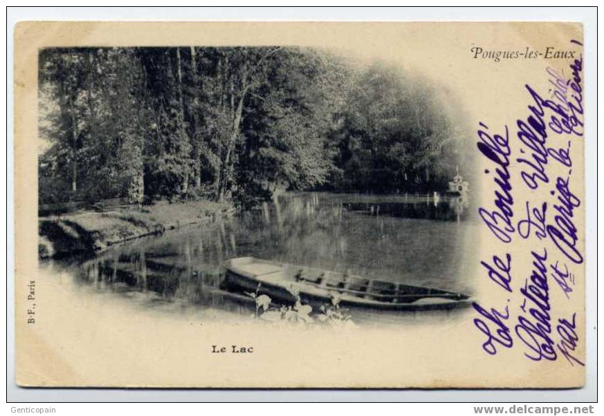 H23 - POUGUES-les-EAUX - Le Lac (carte Dos Non Divisé) - Pougues Les Eaux