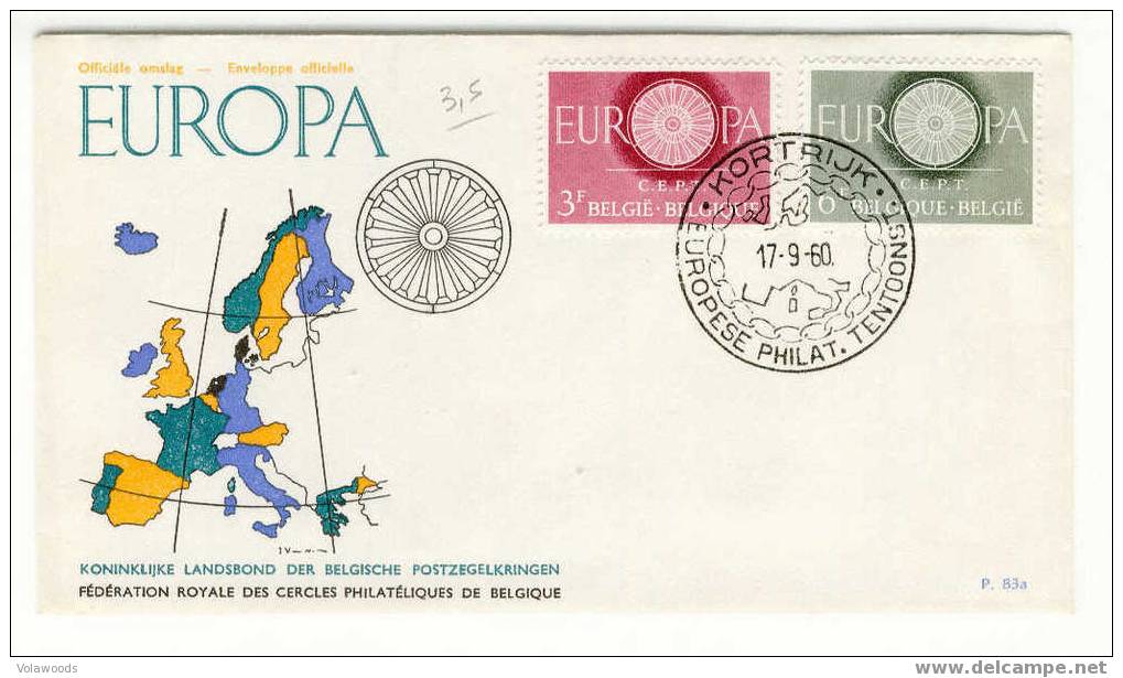 Belgio - Busta Europa Fdc 1960 - 1960