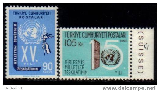 TURKEY   Scott   # 1497-8*  VF MINT LH - Unused Stamps