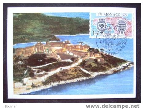 Carte Maximum - Monaco - 450è Anniversaire De La Visite De L'Empereur Charles Quint à Monaco - Maximum Cards