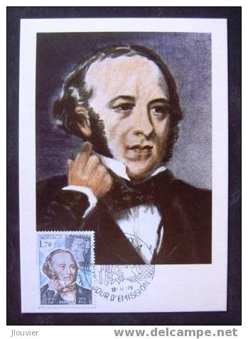 Carte Maximum - Monaco - Centenaire De La Mort De Sir Rowland Hill - Maximum Cards