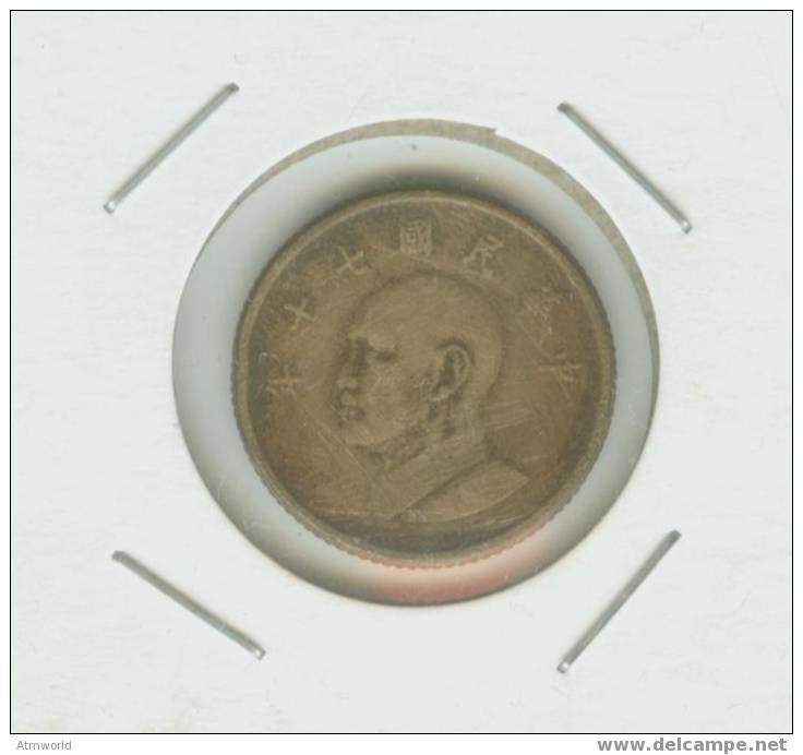 TAIWAN COIN --------  $1 ----- OLD - Taiwán