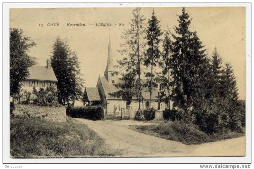 H25 - GACE - RESENLIEU - L'église - Gace