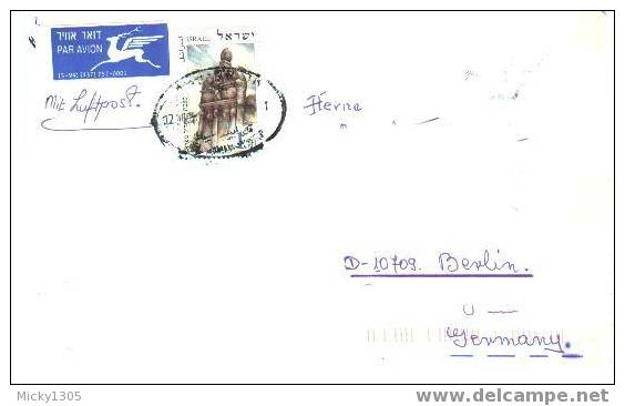 Israel - Umschlag Echt Gelaufen / Cover Used (3291) - Storia Postale