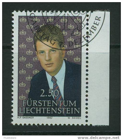 Liechtenstein Mi 1053 Erbprinz Alois / Crown Prince Alois - Used Stamps