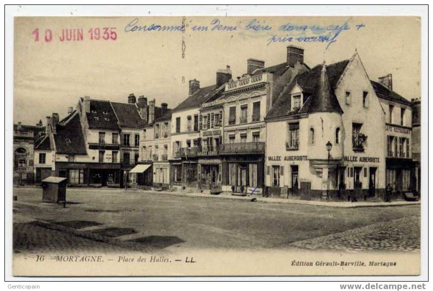 H26 - MORTAGNE - Place Des Halles (1935 - Mortagne Au Perche