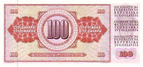 YOUGOSLAVIE    100 Dinara  Daté Du 16-05-1986    Pick 90c  Signature 13    *****BILLET  NEUF***** - Joegoslavië