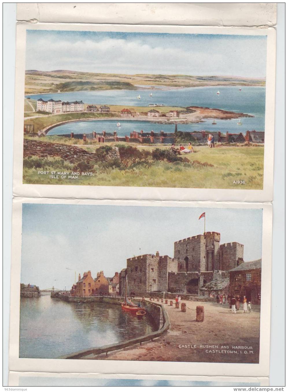 Isle Of Man - 6 View Letter Card Of Picturesque Manxland - Isle Of Man, Castletown - Insel Man