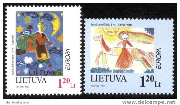 LITHUANIA - LITUANIE - LITOUWEN : 12-04-1997 (**) : EUROPA-CEPT 1997 - 1997