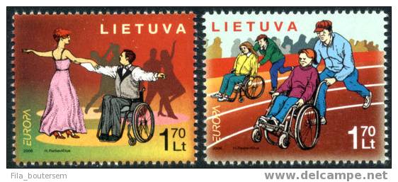 LITHUANIA - LITUANIE - LITOUWEN : 15-04-2006 (**) : 2V  : EUROPA 2006 "Integration" - 2006