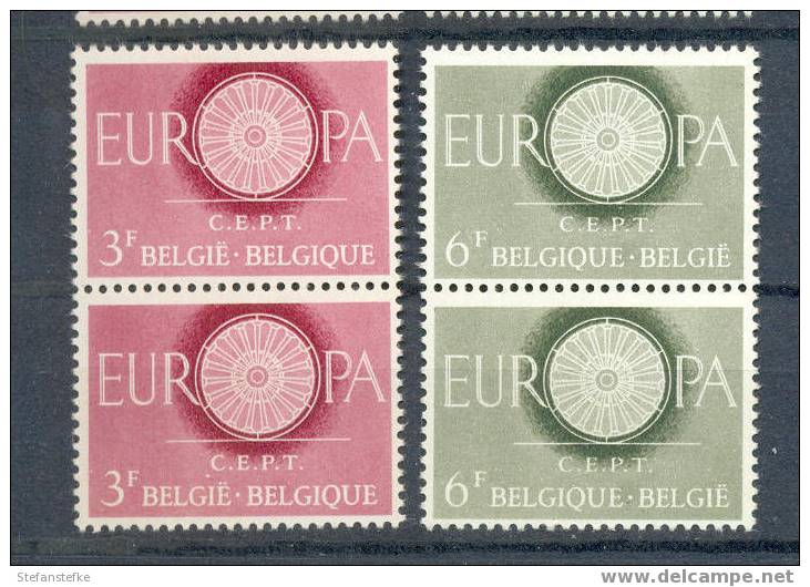 Belgie Ocb Nr : 1150 - 1151 ** (zie Scan) Blok Van 2 - 1960