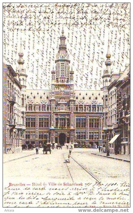 SCHAERBEEK = L'Hôtel De Ville  (Série 24  N° 110) 1901 - Schaarbeek - Schaerbeek
