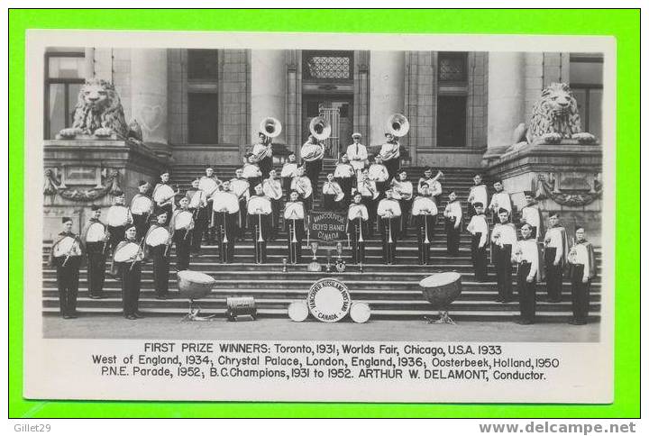 VANCOUVER, B.C. - KITSILAND BOYS BAND - ARTHUR W. DELAMONT, CONDUCTOR - - Vancouver