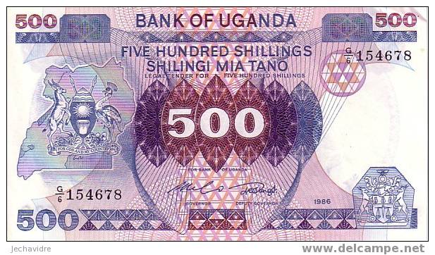OUGANDA   500 Shillings   Daté De 1986    Pick 25     ***** QUALITE  XF ***** - Ouganda