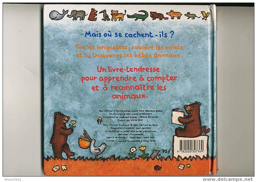 LIVRE ANIMé A SYSTEME POUR ENFANTS  LES SUJETS SE RELEVENT à L'OUVERTURE ET SE REFERMENT à LA FERMETURE DU LIVRE - 0-6 Años