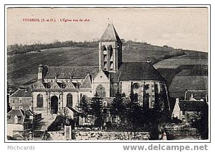 CPA 95 VETHEUIL - L Eglise Vue De Cote - Vetheuil