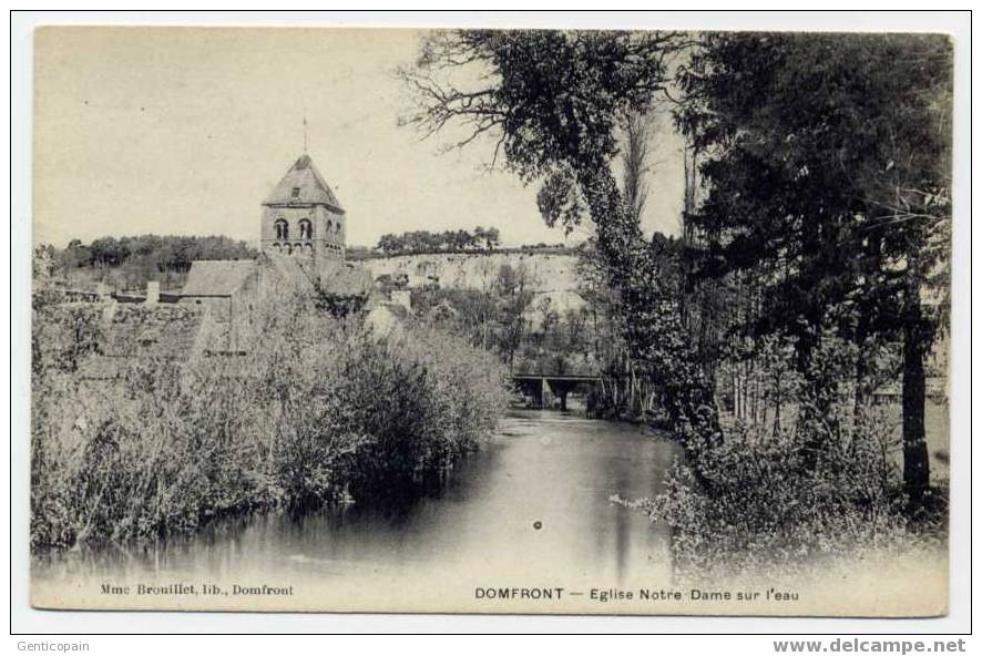 H27 - DOMFRONT - Eglise Notre-Dame Sur L'eau (dos Non Divisé < 1903) - Domfront