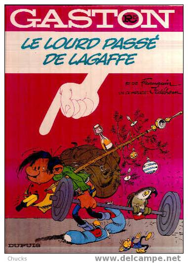 Gaston R5 Le Lourd Passé De Lagaffe EO Cartonné Dupuis Novembre 1986. - Gaston