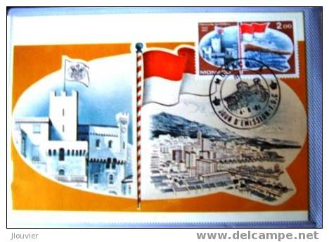 Carte Maximum - Monaco - Centenaire De La Création Du Pavillon National - Drapeau De Monaco - Maximum Cards