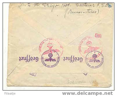 Brief Naar Brussel 1941 Met Censuurstempels - Bahamas (1973-...)