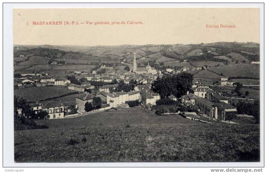 H28 - HASPARREN - Vue Générale, Prise Du Calvaire - Hasparren