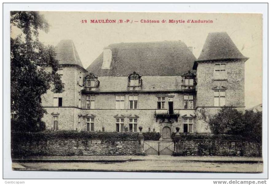 H28 - MAULEON - Château De MAYTIE D'ANDURAIN - Mauleon Licharre