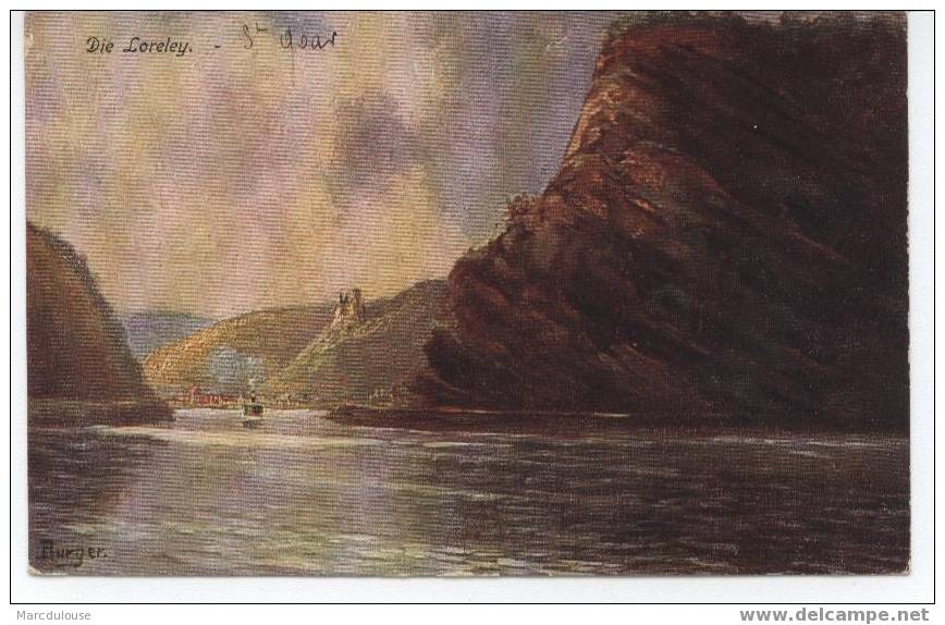 Die Loreley. Sankt Goar. Vor 1918. - Rhein-Hunsrueck-Kreis