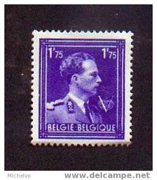 Belg. 1945 - N° 692 * - 1936-1957 Offener Kragen