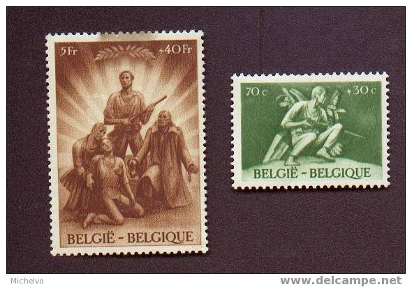 Belg. 1945 - N° 701/709 * - Unused Stamps