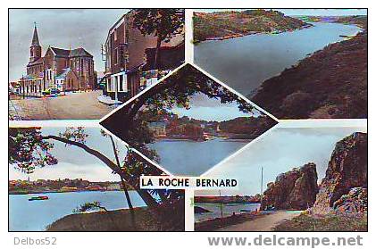 677 - LA ROCHE-BERNARD - Place De L´église - La VIlaine - Le Port - Vue Générale - Rochers - La Roche-Bernard