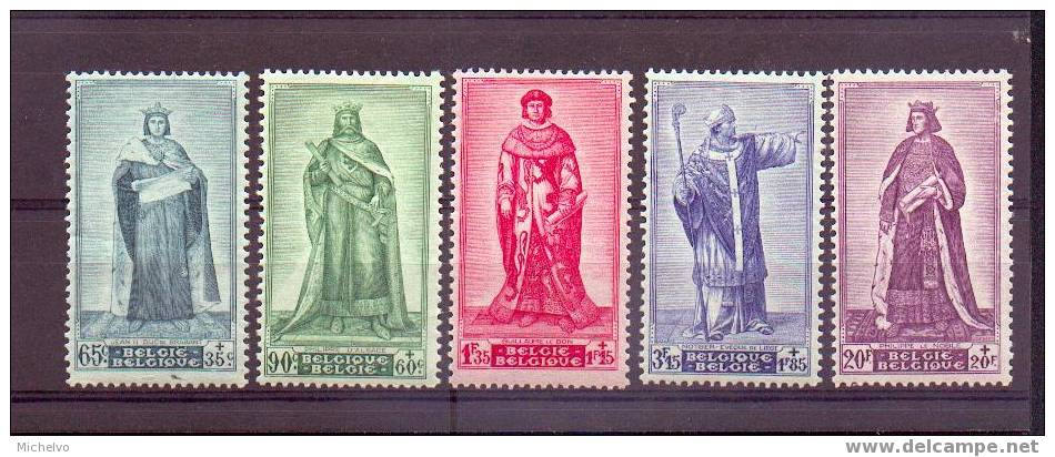 Belg. 1947 - N° 751/755 ** (cote 62,50) - Unused Stamps