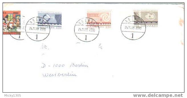 Dänemark / Danmark - Umschlag Echt Gelaufen / Cover Used (3336) - Lettres & Documents