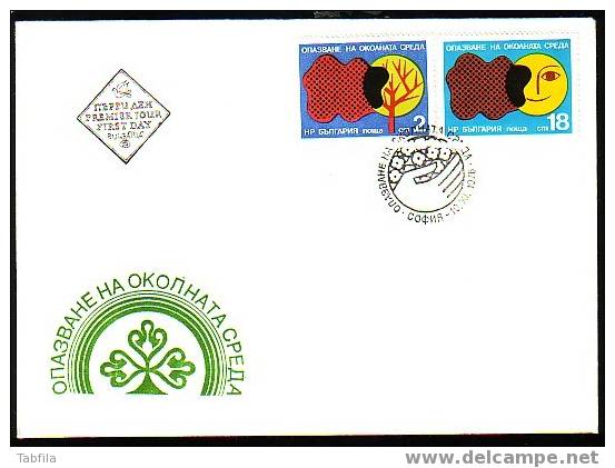 BULGARIA / BULGARIE - 1976 - Ecology - FDC - Milieuvervuiling