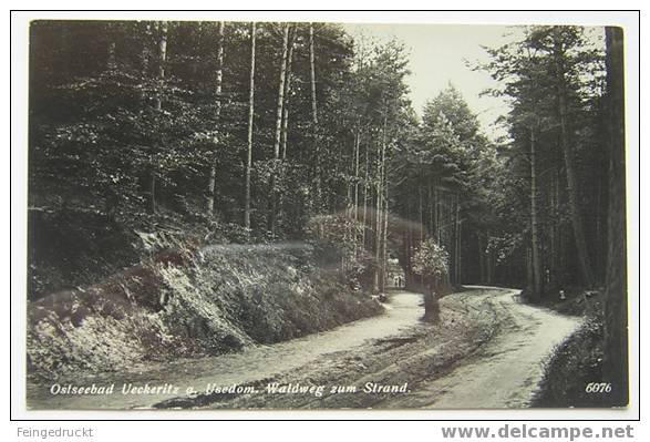 D 2647 - Ostseebad Ueckeritz A. Usedom ... - S/w Foto Ak, Frankiert - Usedom