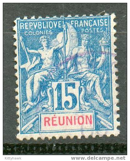 REUN 59 - YT 37 Obli - Used Stamps