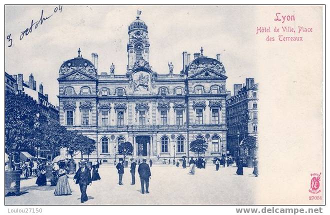 LYON - Hôtel De Ville, Place Des Terreaux - Lyon 1