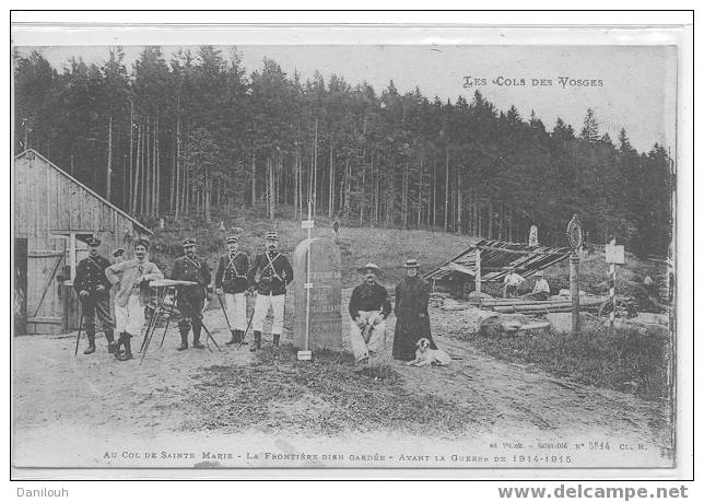 88 // VOSGES // Au Col Ste Marie, La Frontière Bien Gardée Avant La Guerre De 1914 1915 / Weick Edit / ANIMEE - Bruyeres